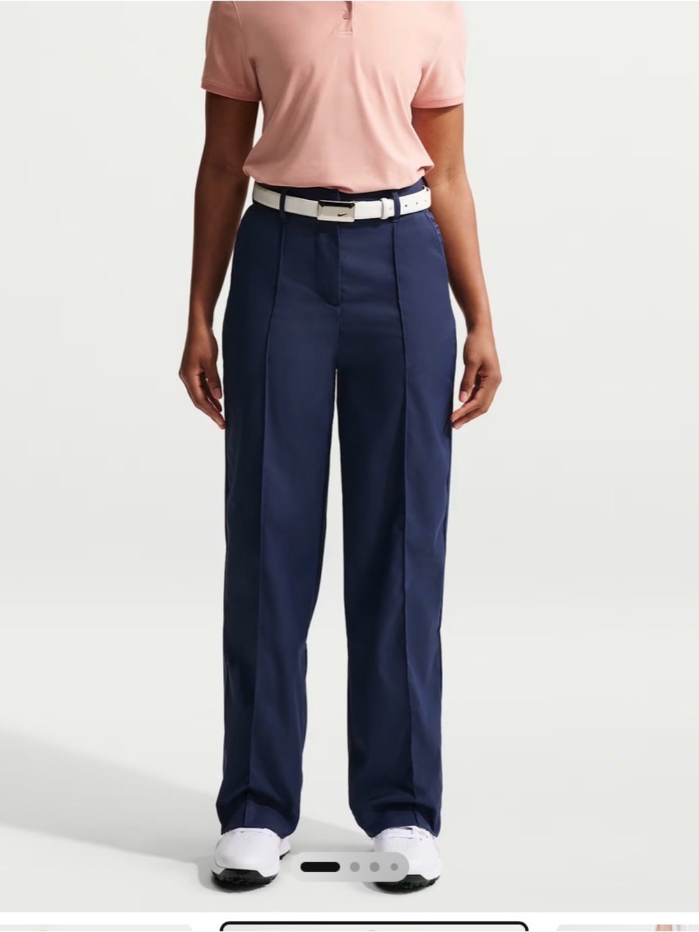 Nike Dri Fit Wide-Leg Golf Pants in Navy